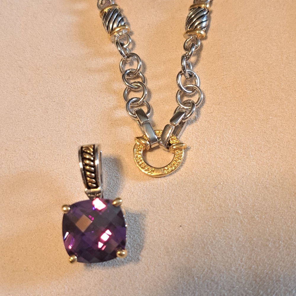 Purple Crystal Necklace
